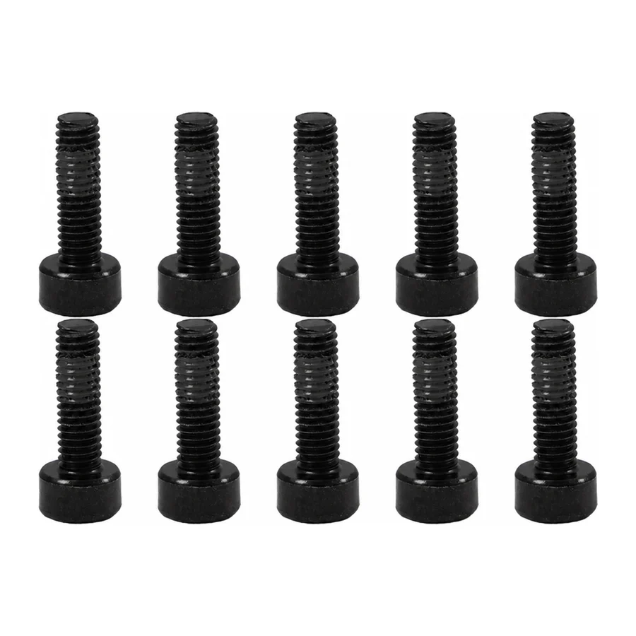 Hex socket head screw, black zinc-plated, pack of 10