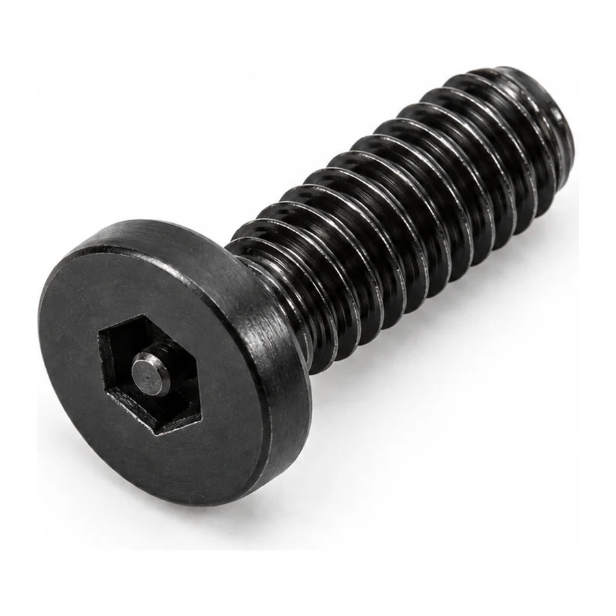 Security screw, hex disc head, M4×8
