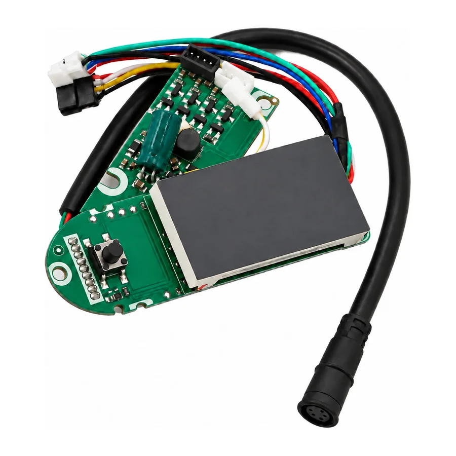Dashboard display board, LCD, for 36 V 450 W / 551 Wh vehicles