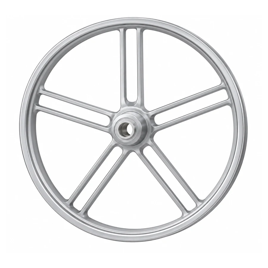 Front wheel rim, cast