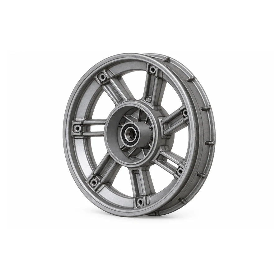 Front wheel rim, cast