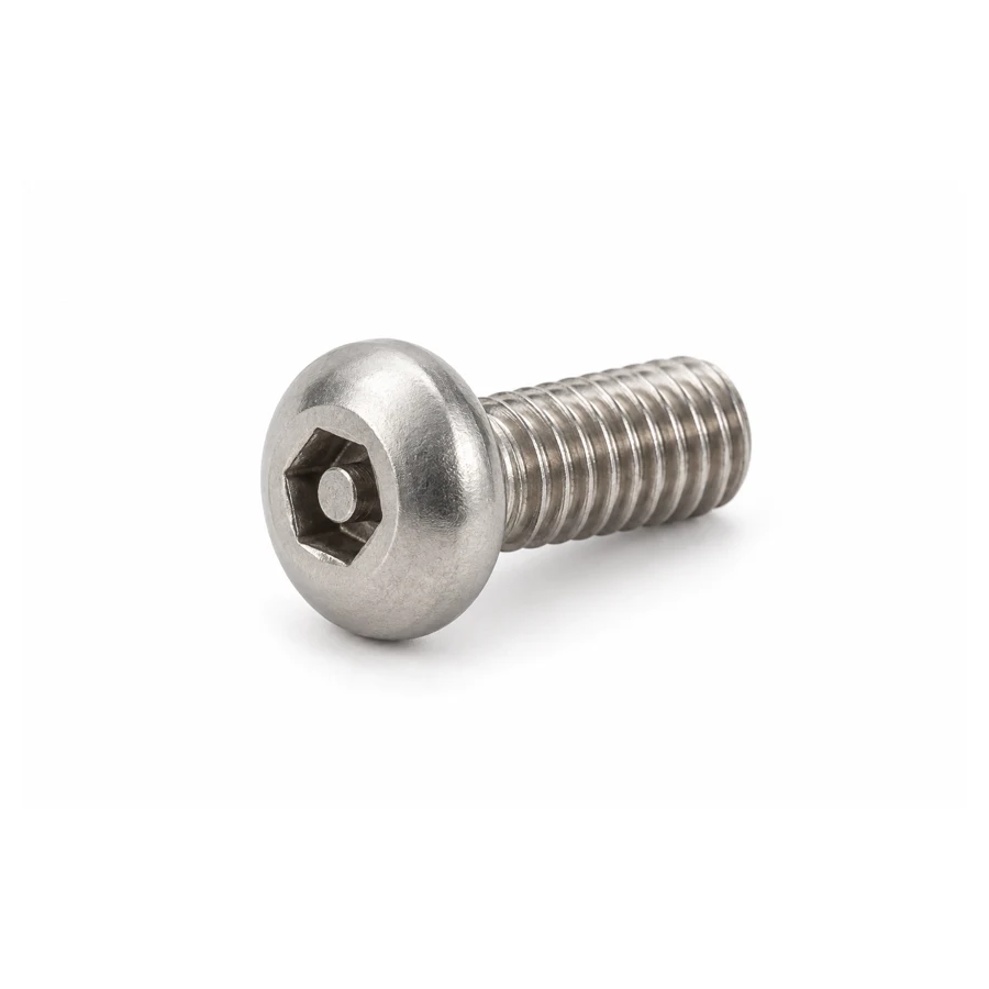 Hex security screw, button head, M5×10