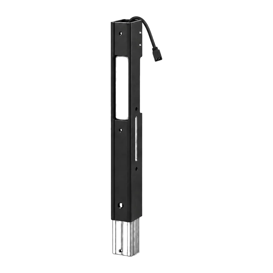 Stem tube, light-strip version, with side slot
