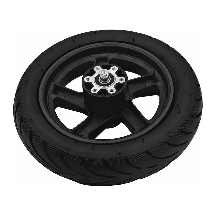 Rear wheel assembly, 10-inch, for 350 W vehicles