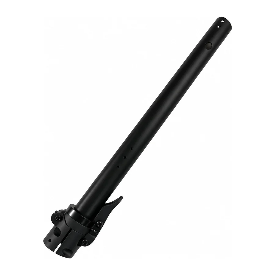 Folding stem tube with folding joint, square base