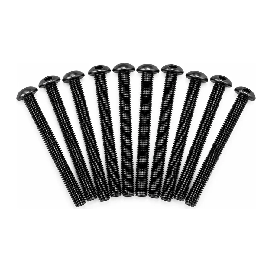 Hex button head screw, M4×40, carbon steel, pack of 10